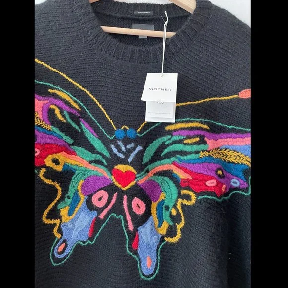 MOTHER Butterfly Embroidery Batwing Pullover (Gives Me Butterflies) - Picture 8 of 9